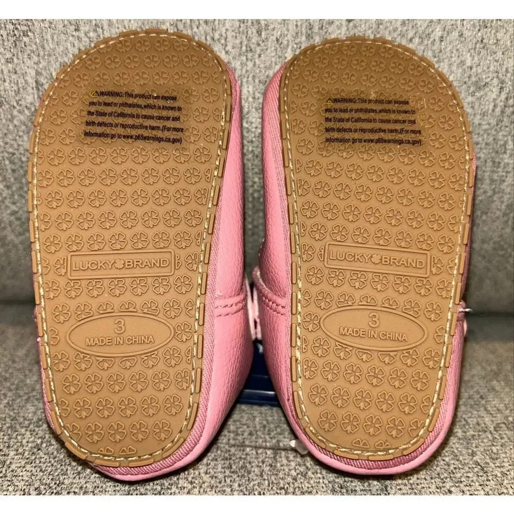 Lucky Brand pink mabel flats size 3